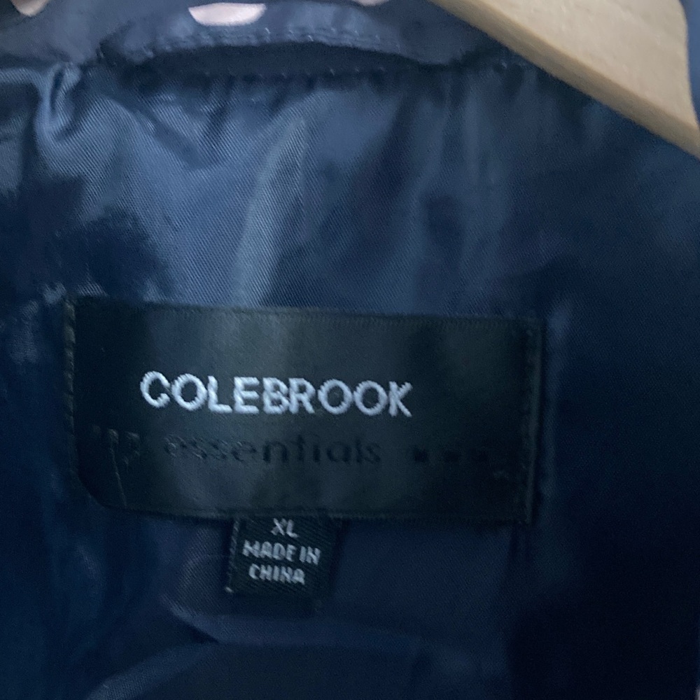 Colebrook Navy Puffer Vest with Polka Dots - Picture 2 of 5